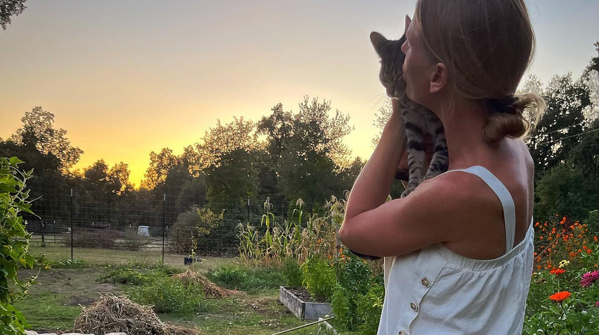Hannah in the Fox Creek garden